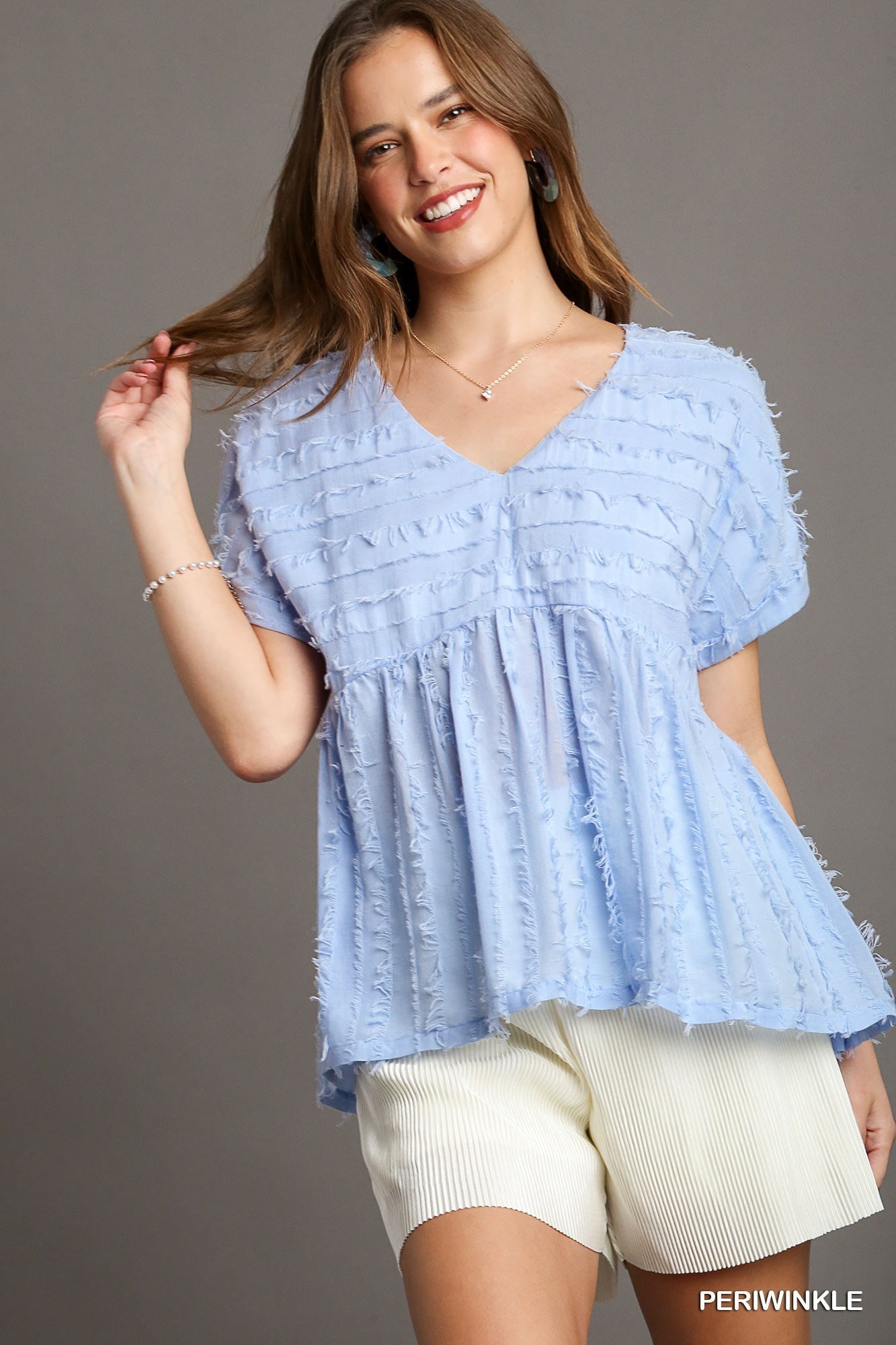 Jessie Short Sleeve Baby Doll Top