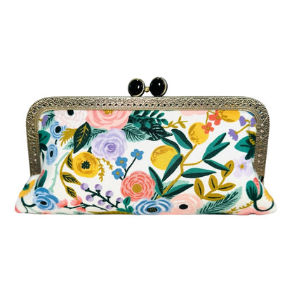 Kiki & Syds Cell Phone Clutch-Garden Party Ivory