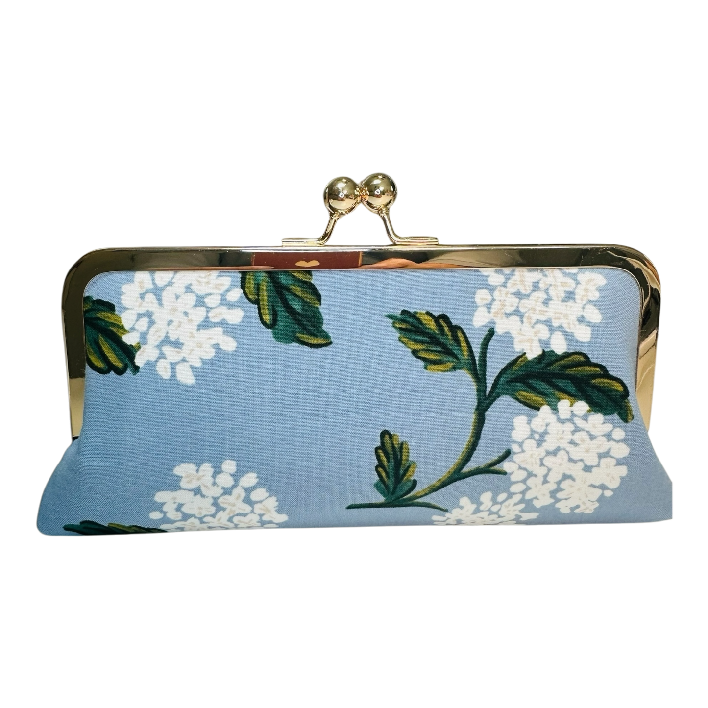 Kiki & Syds Clutch-Hydrangea in Blue
