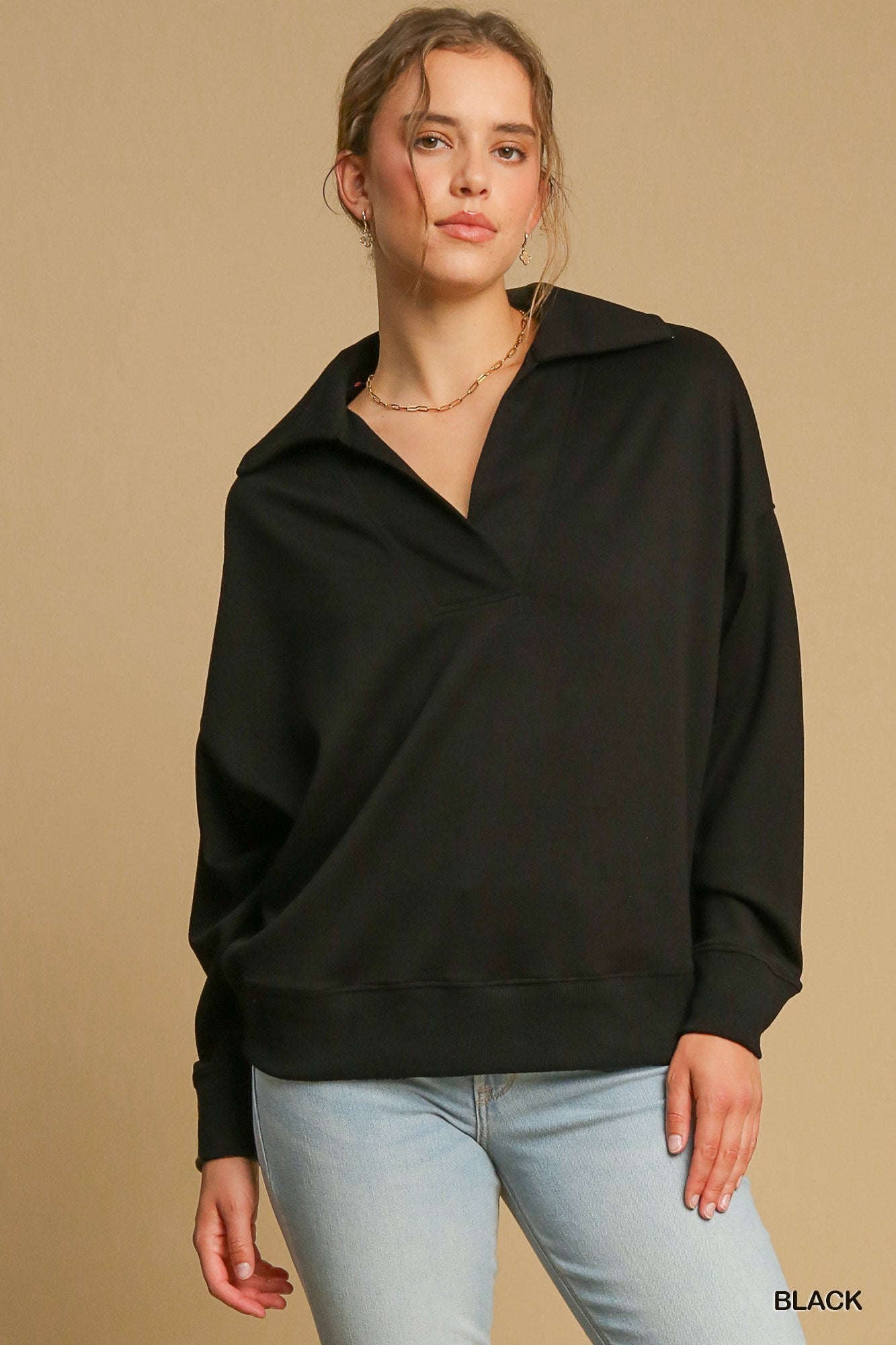 Lila Polo Long Sleeve Top