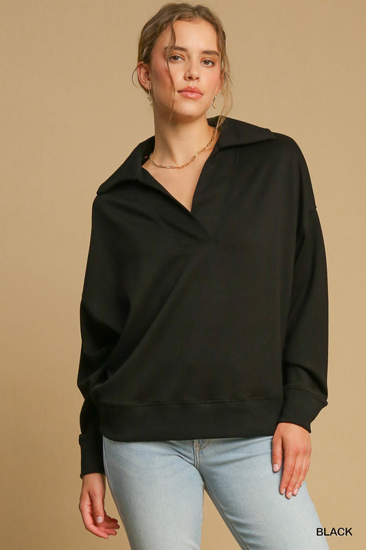 Lila Polo Long Sleeve Top