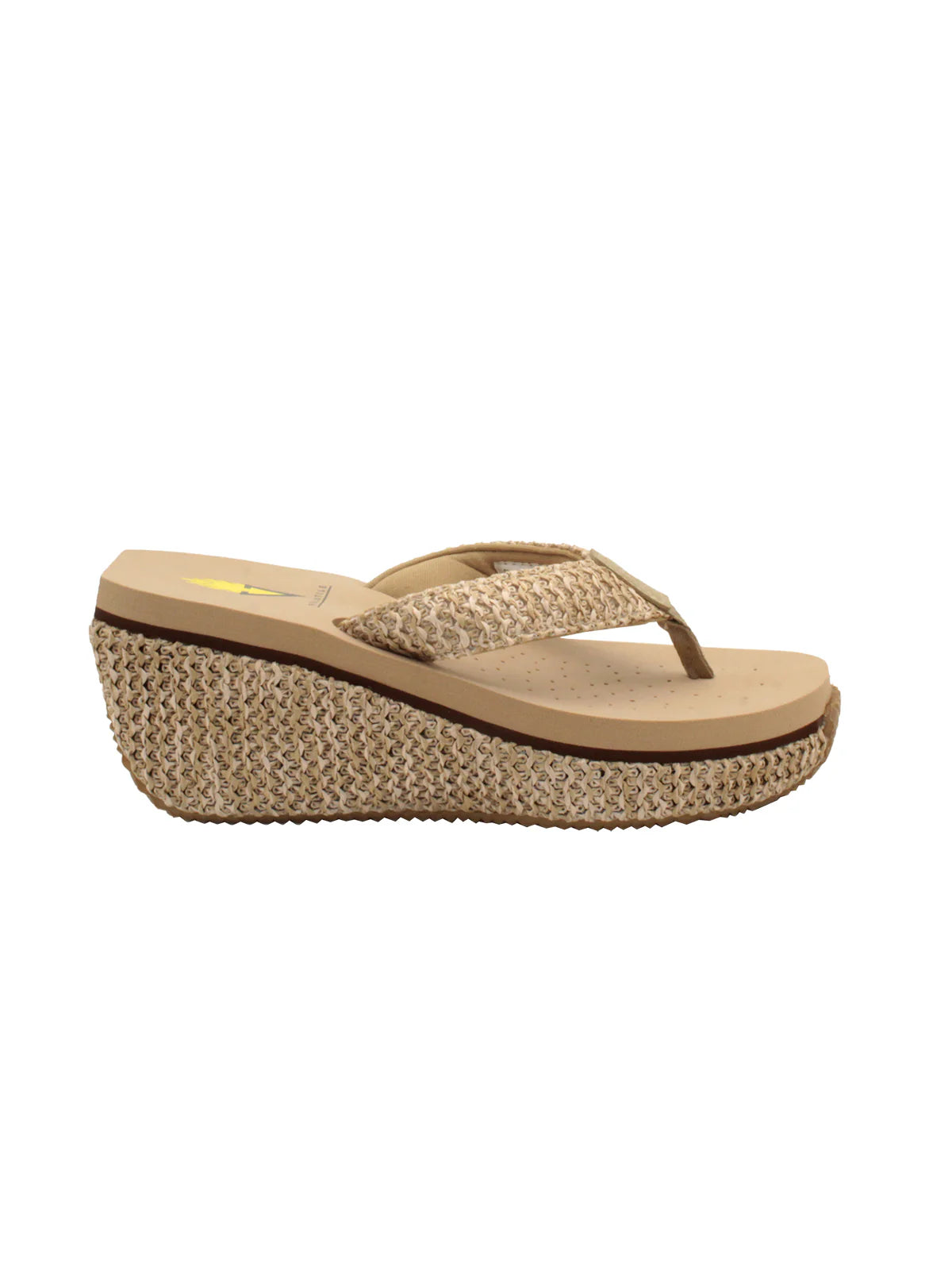 Island Raffia Wedge Thong