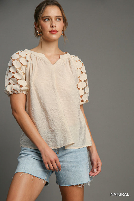 Becca Bubble Sleeve Top