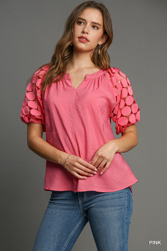 Becca Bubble Sleeve Top