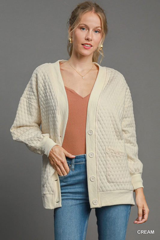 Kelsey Quilted Cardigan