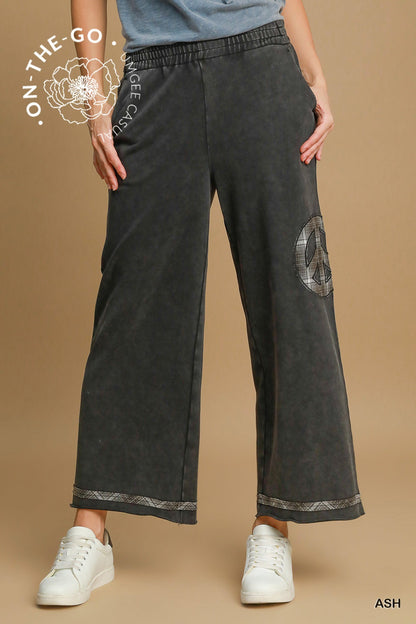 Blythe Plaid Peace Sign Pants