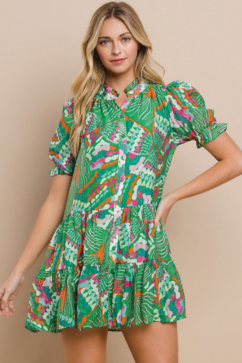 Teddy Short Button Down Dress