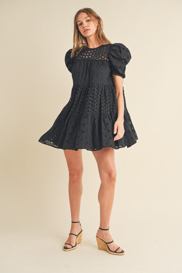 Keri Eyelet Babydoll Dress