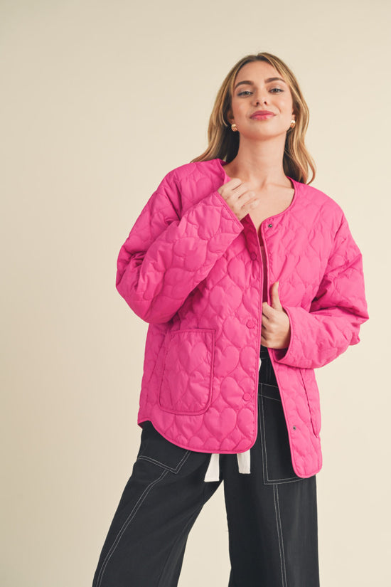 Blakely Fuchsia Quilted Jacket